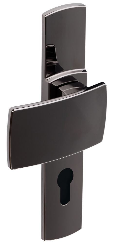 Paire de poignées de porte à tirage extérieur pour porte palière Vachette ARTIS diamant noir
