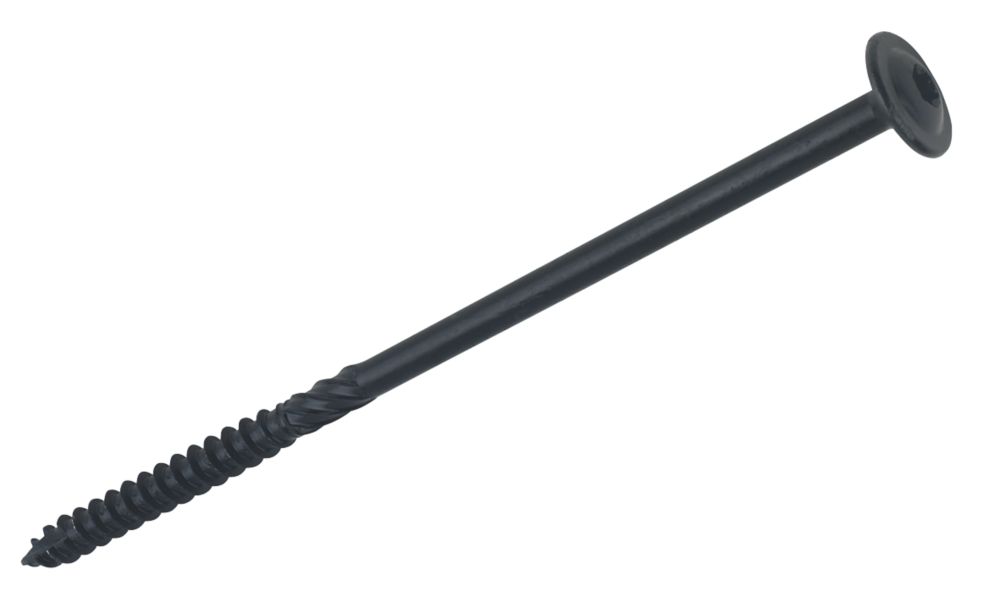 50 vis à bois à tête mince TimbaScrew noires 6,7 x 100mm