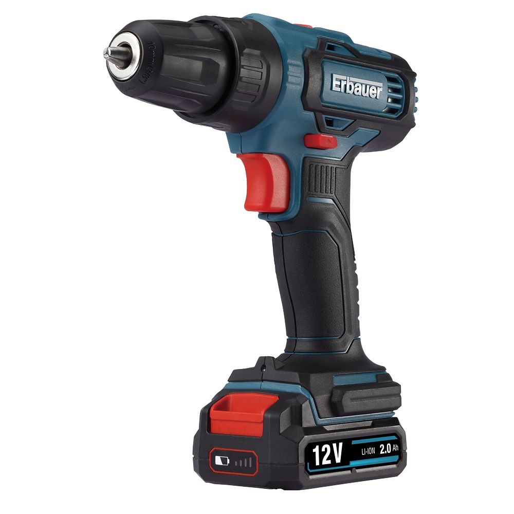 Perceuse visseuse sans fil Erbauer EDD12-Li-2 12V Li-ion 2,0Ah