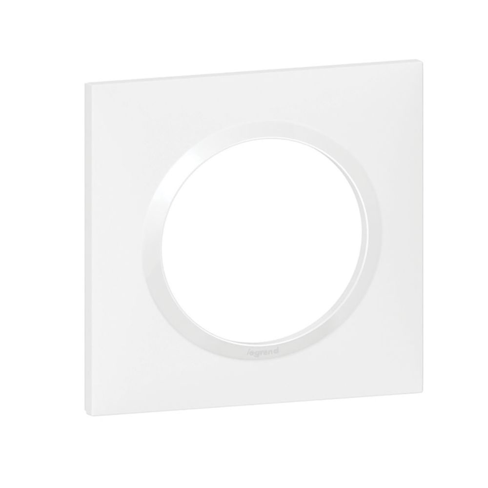 Plaque de finition 1 poste Dooxie Blanc Legrand