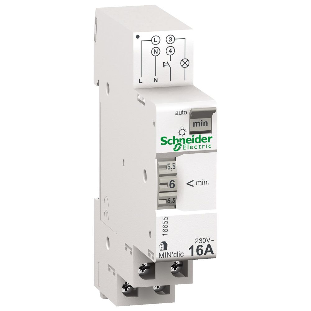 Minuterie électronique 1 contact 16A Resi9 Schneider