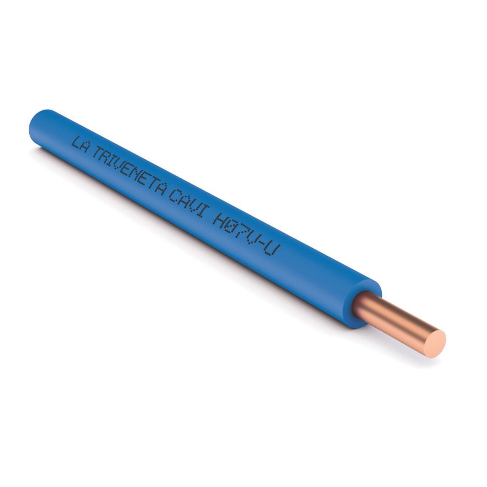Fil électrique HO7V-U 1x1,5 mm² 100m Bleu