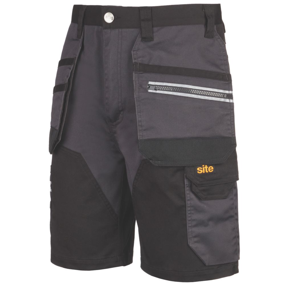 Shorts Kirksey Site, gris et noir, taille 48