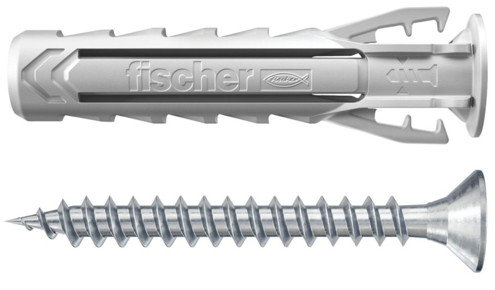 Chevilles murales et vis Fischer SX Plus 6mm x 40mm 15 pièces