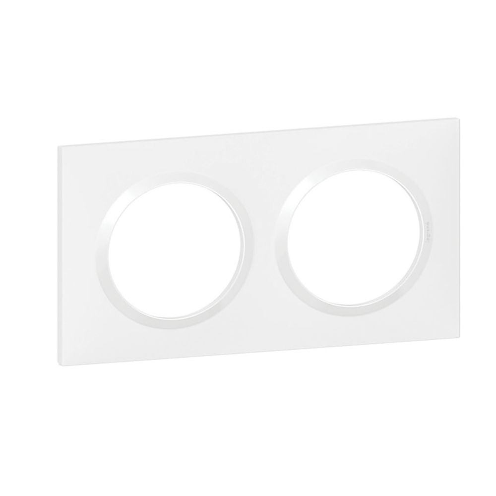 Plaque de finition 2 postes Dooxie Blanc Legrand
