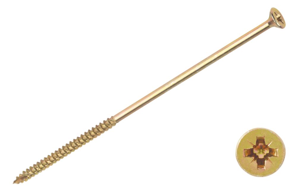 50 vis à double tête fraisée polyvalentes PZ TurboGold 6 x 200mm