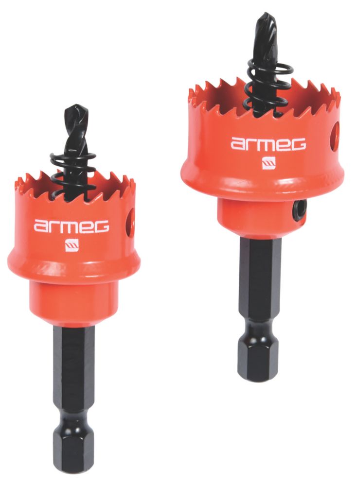 Jeu de 2 scies cloches Acceler8 pour tôle d'acier Armeg