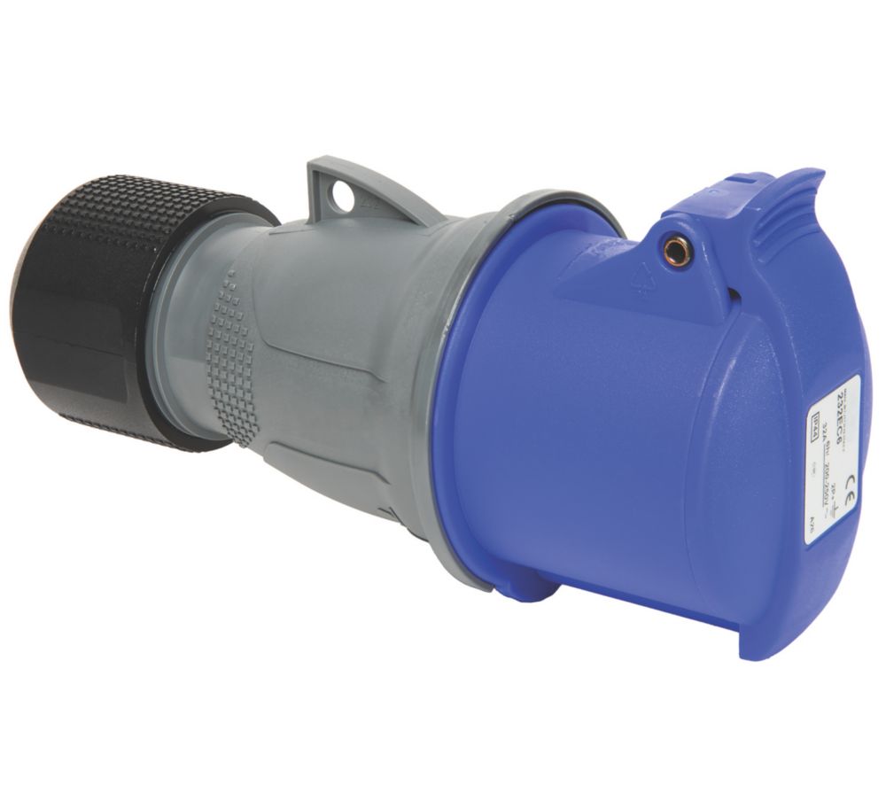 Prise mobile 2P+E 32A 250V bleue IP44 ABB