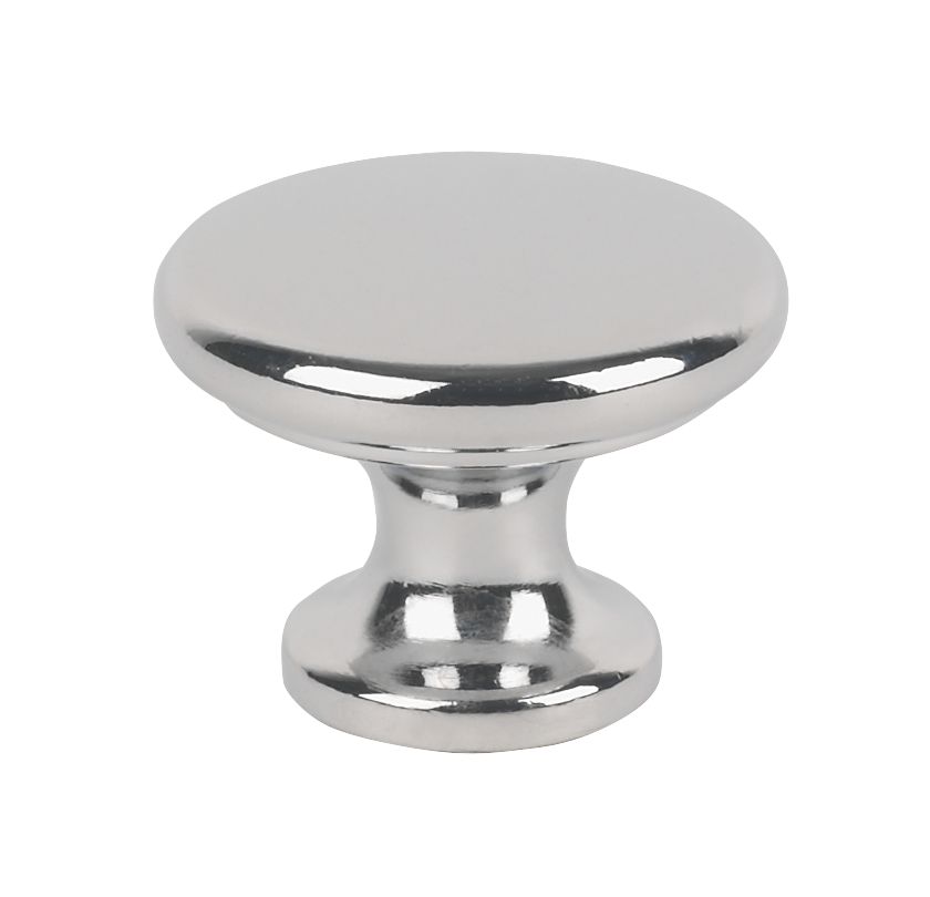 Lot de 2 poignées plates classiques traditionnelles en chrome poli 30mm