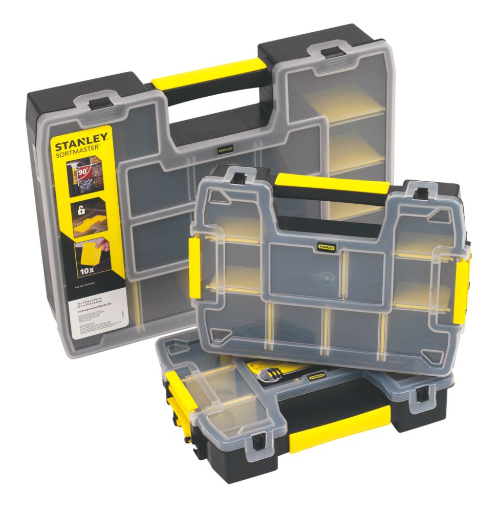 Lot de 3 organiseurs Stanley Sort Master