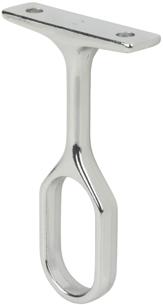 Support de tringle de penderie ovale Smith & Locke en chrome poli 30mm