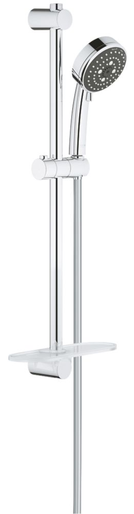 Ensemble de douche 3 jet Grohe Bar avec barre en laiton chromé 1 750mm