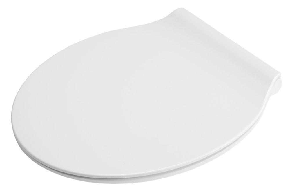 Abattant de WC avec frein de chute et ouverture rapide Croydex Michigan en plastique thermodurcissable blanc