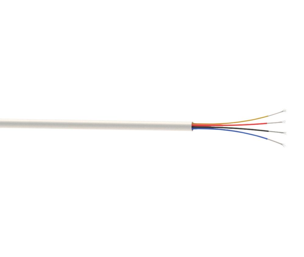 Câble alarme 4x0,2 mm² 50m blanc Time