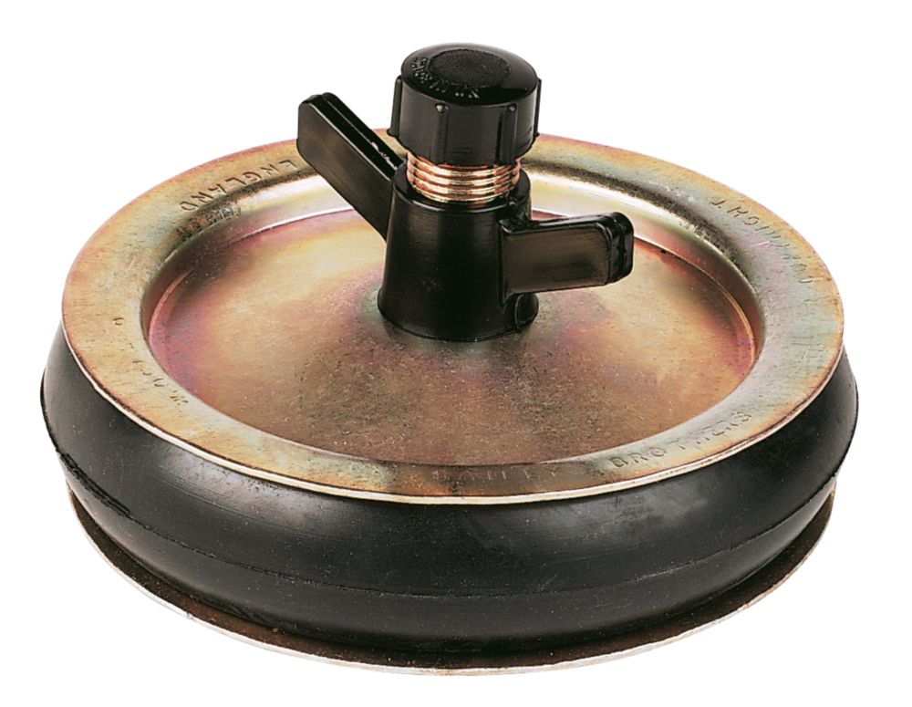 2 bouchons de test pour canalisations en acier Bailey 150mm