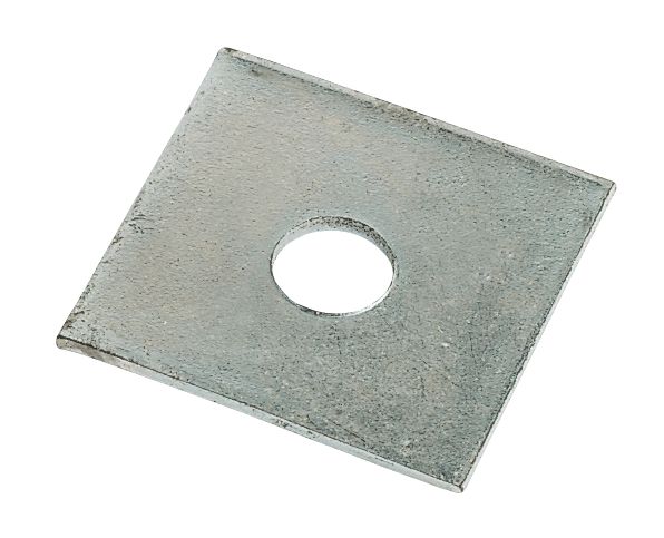 Lot de 50 plaques rondelles carrées M12 Sabrefix galvanisées DX275 50mm x 50mm