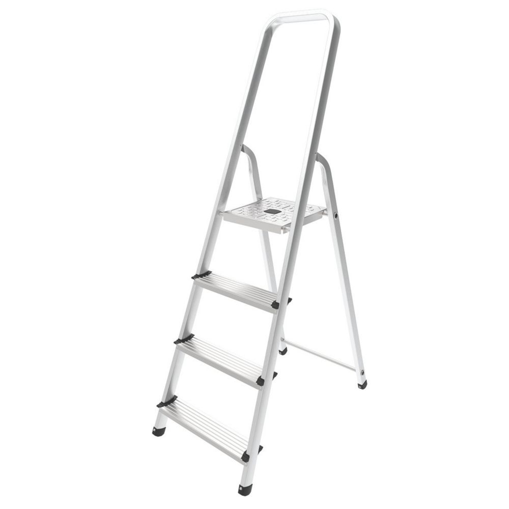 Escabeau Eco en aluminium et acier à plateforme 4 marches Artub 2,77m