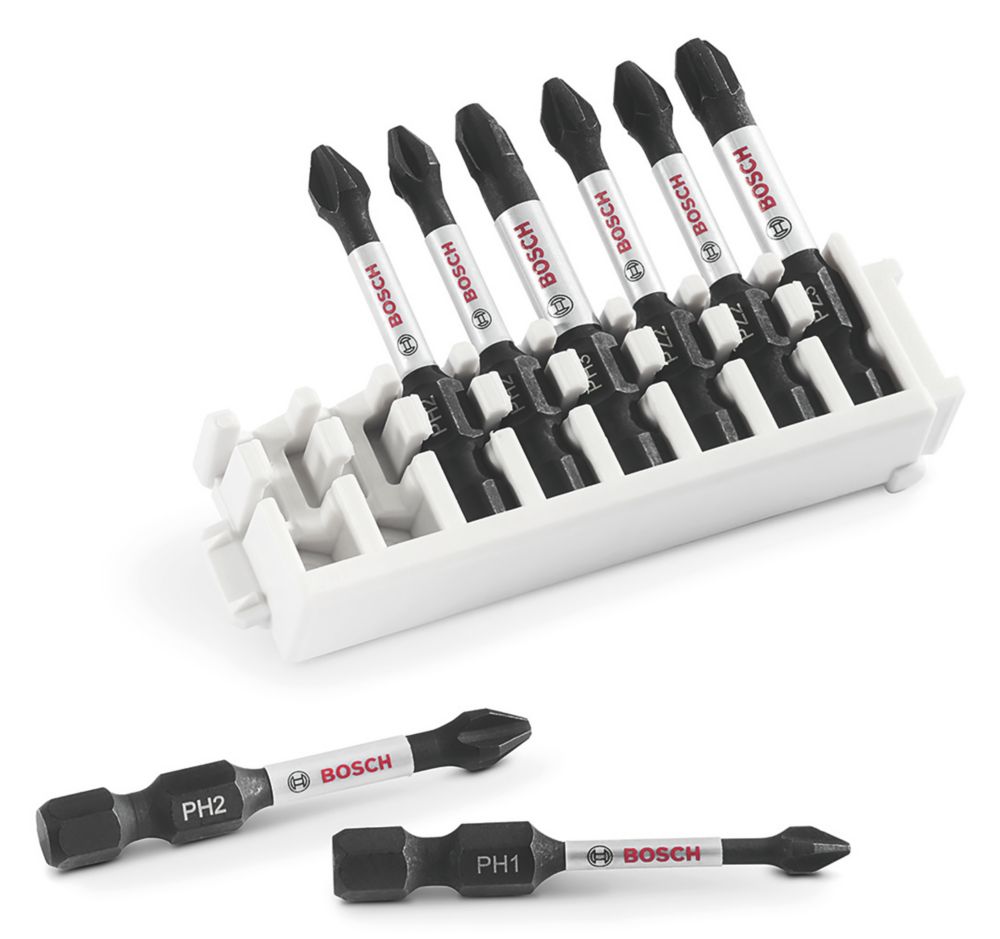 Jeu de 8 embouts de visseuse à choc assortis à queue hexagonale Bosch