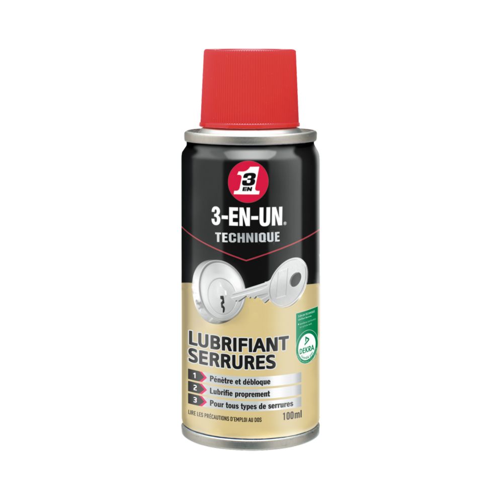 Lubrifiant serrures huile 3-en-1 100ml