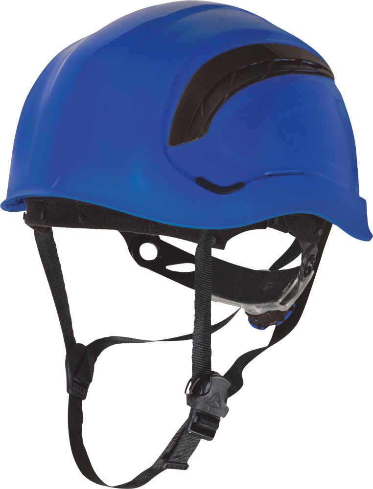 Casque de sécurité en hauteur haut de gamme Delta Plus Granite Wind bleu