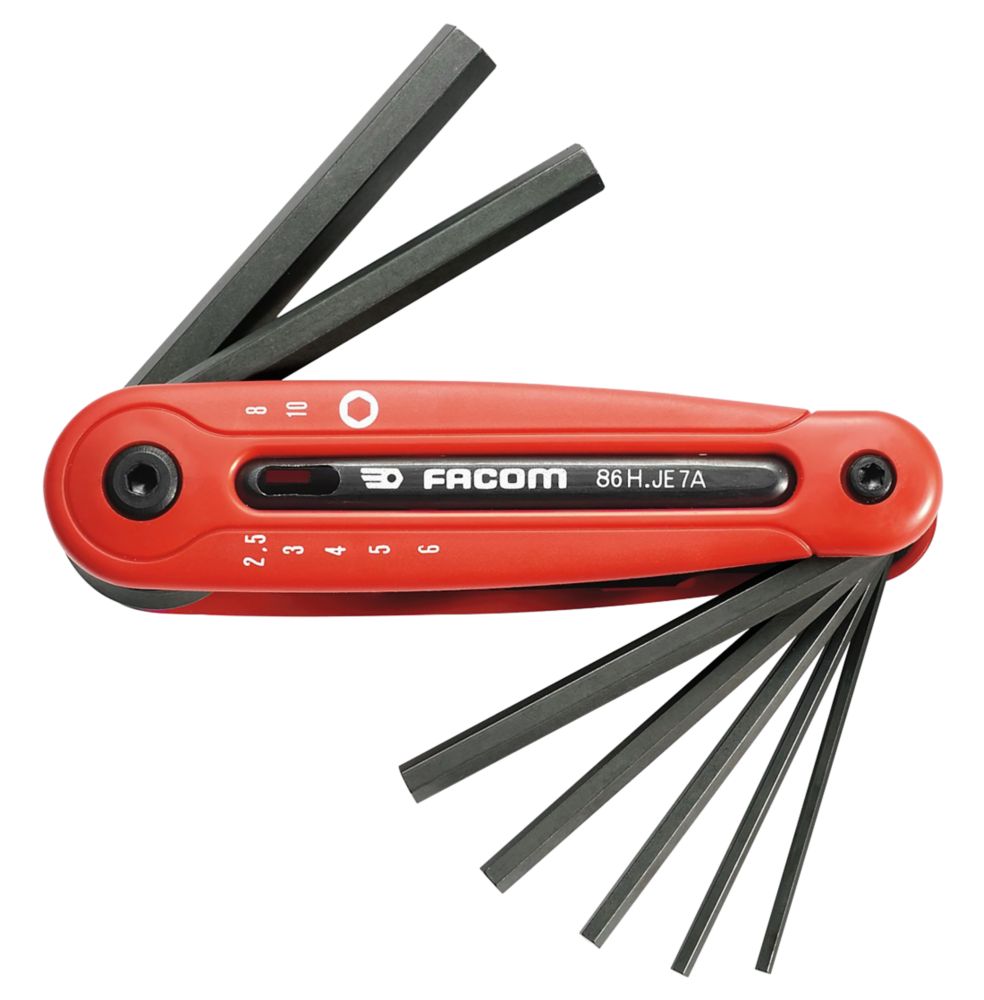 Canif clé 6 pans Facom - 7 pièces