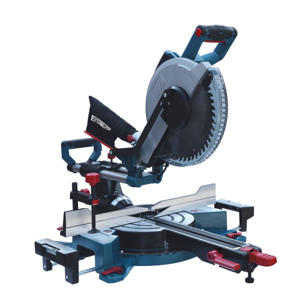 Scie à onglet coulissante double biseau filaire 305mm 240V Erbauer EMIS305S 1800W