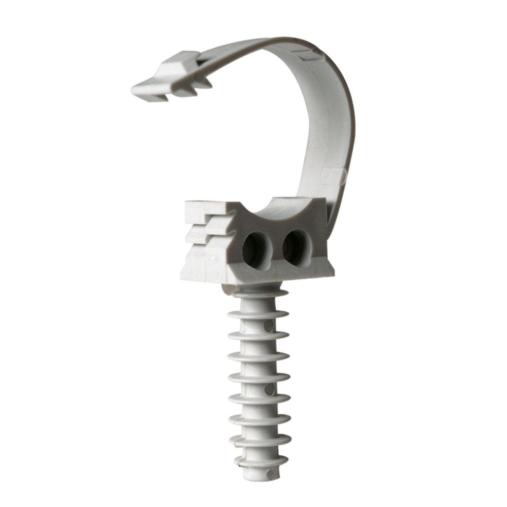 Clip de fixation gaine ICTA ou tube IRL diamètre 25mm, Fix-Ring + ING Fixation, Lot de 25