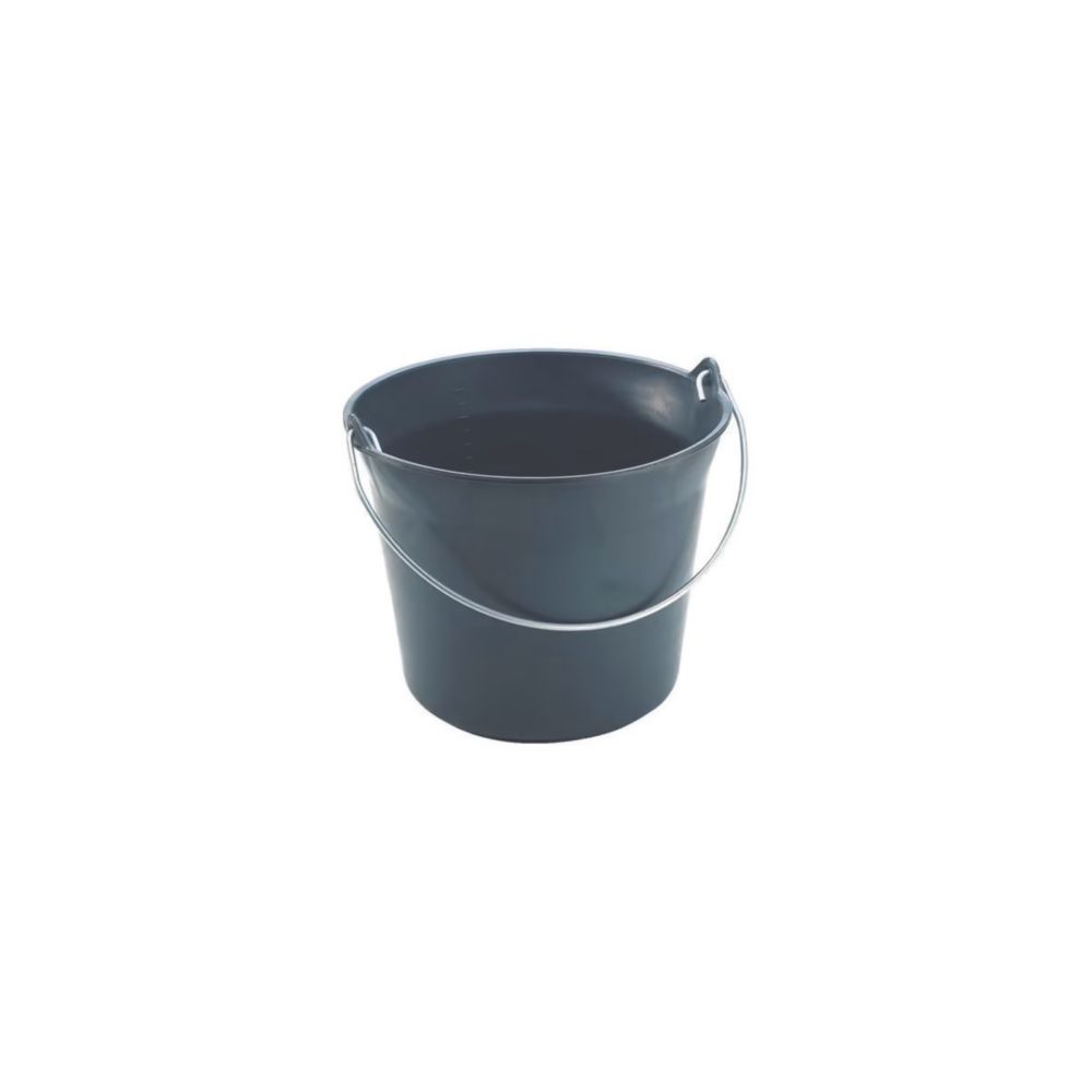 Seau Vinmer en polyéthylène noir 11L