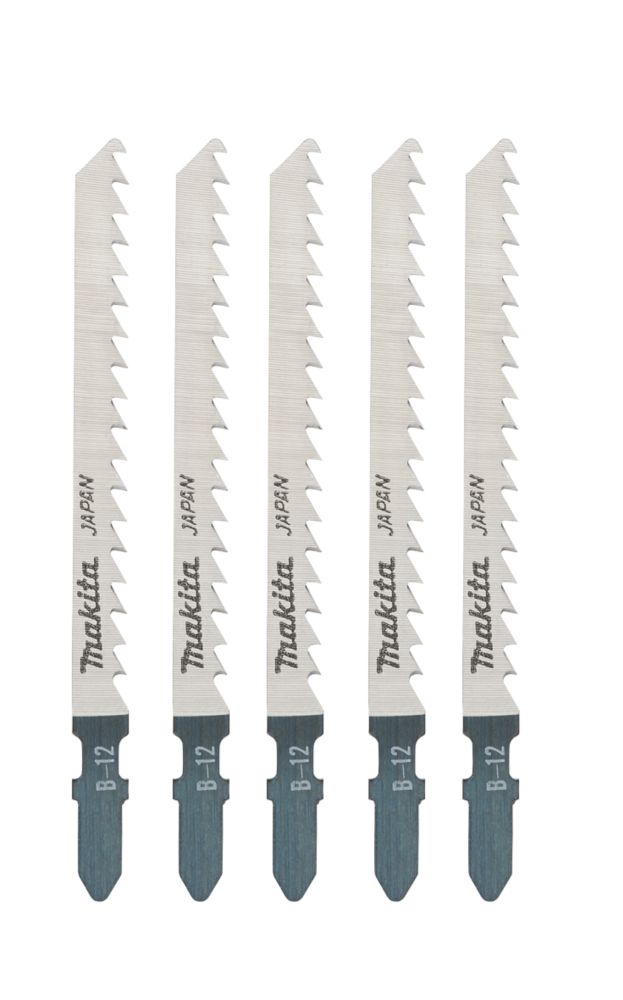 Lot de 5 lames pour scie sauteuse 75mm, A-85640 B12 Makita