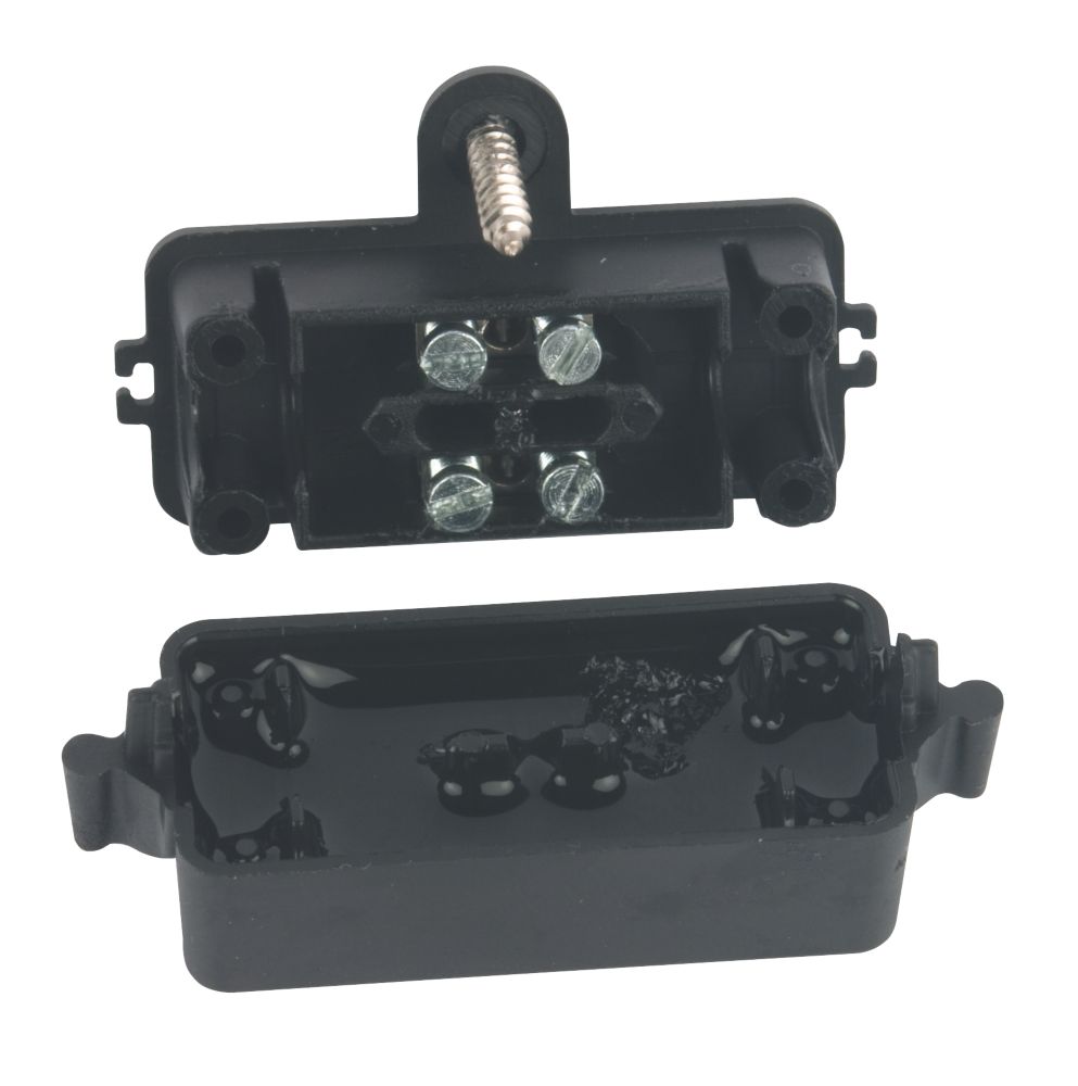 Raccord gel en ligne IP68 à 2 entrées Hylec noir