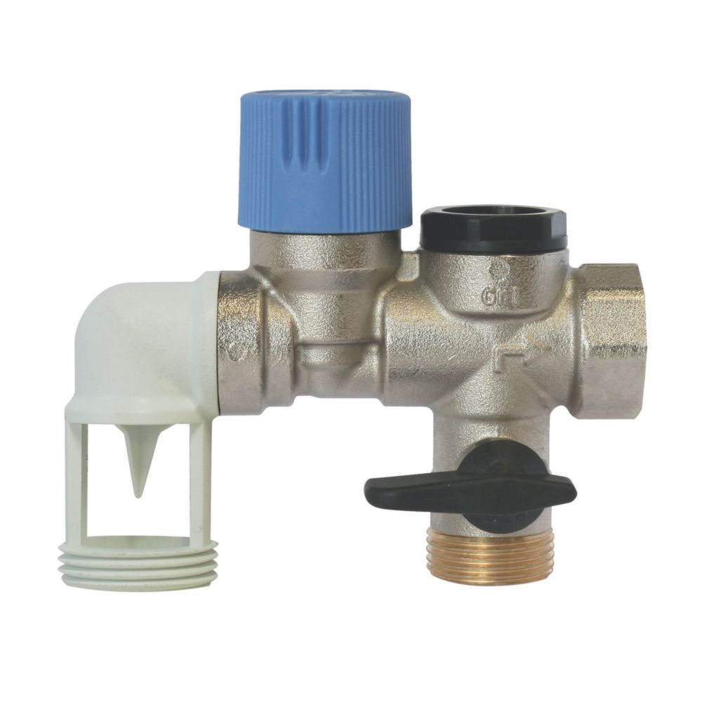 Groupe de sécurité horizontal en laiton 3/4" Somatherm