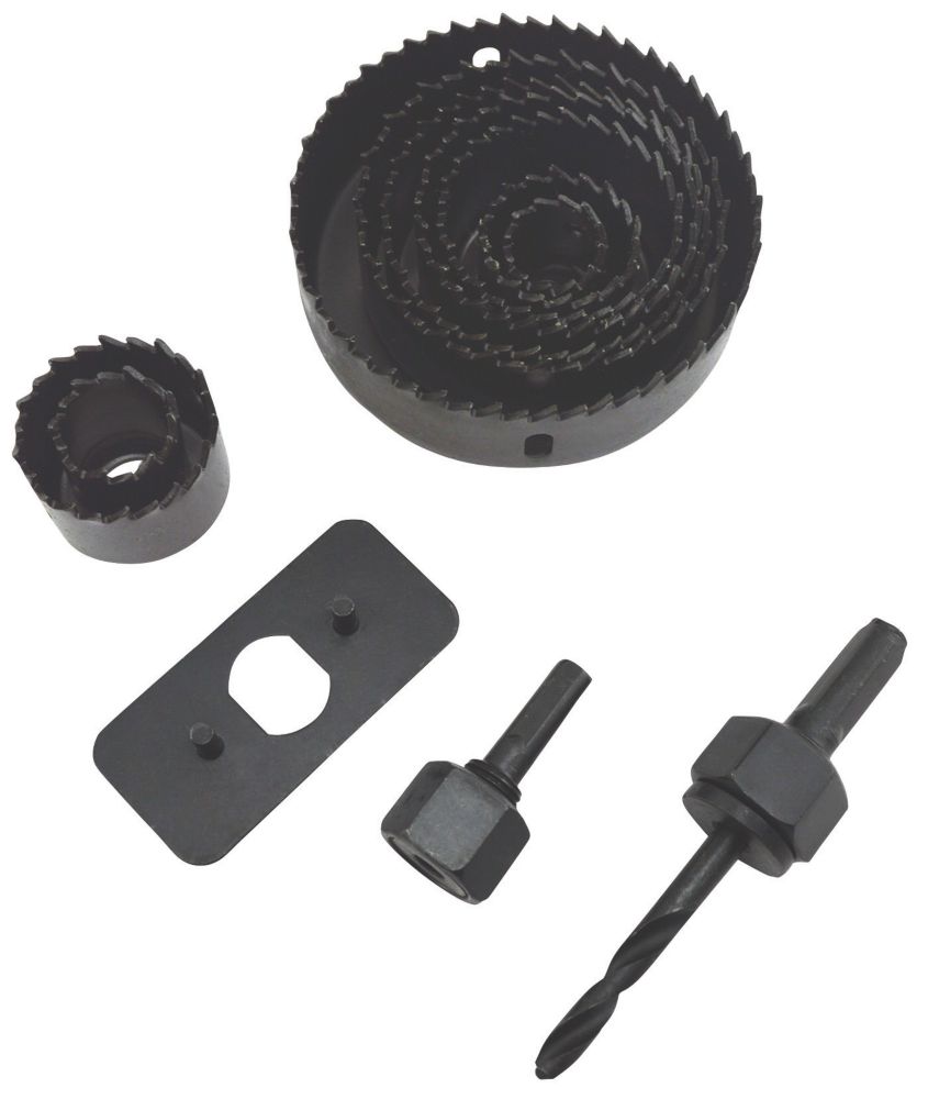 Coffret de 13 scies cloches bois/plastique pour installation de spots plafond