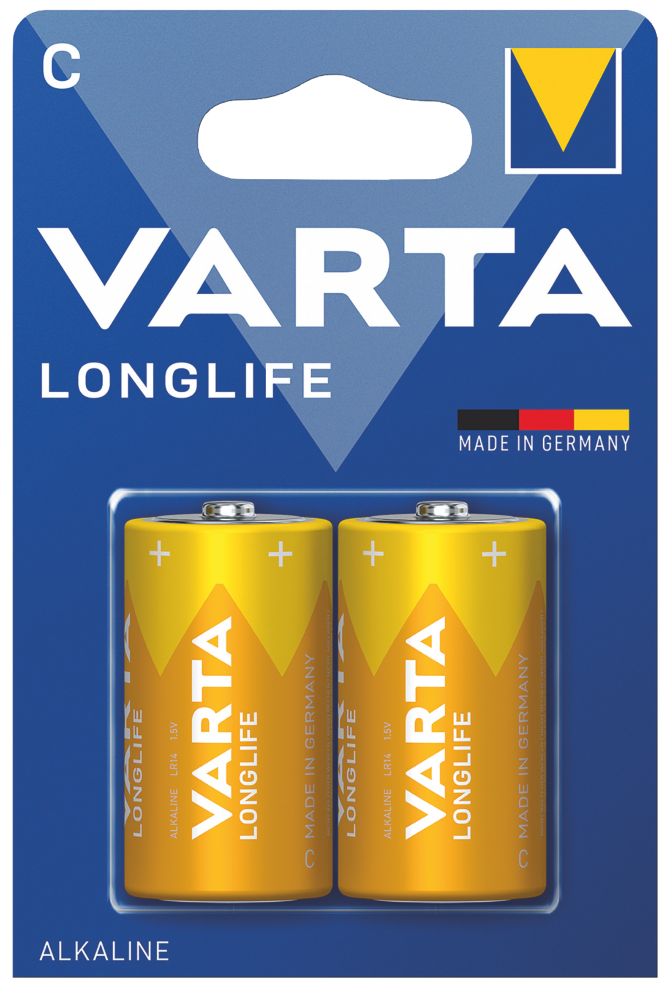 Pile alcaline Varta Longlife C, lot de 2