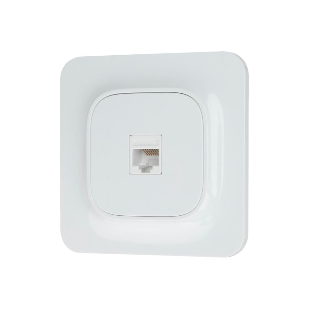 Prise RJ45 1 poste LAP Complet Blanc