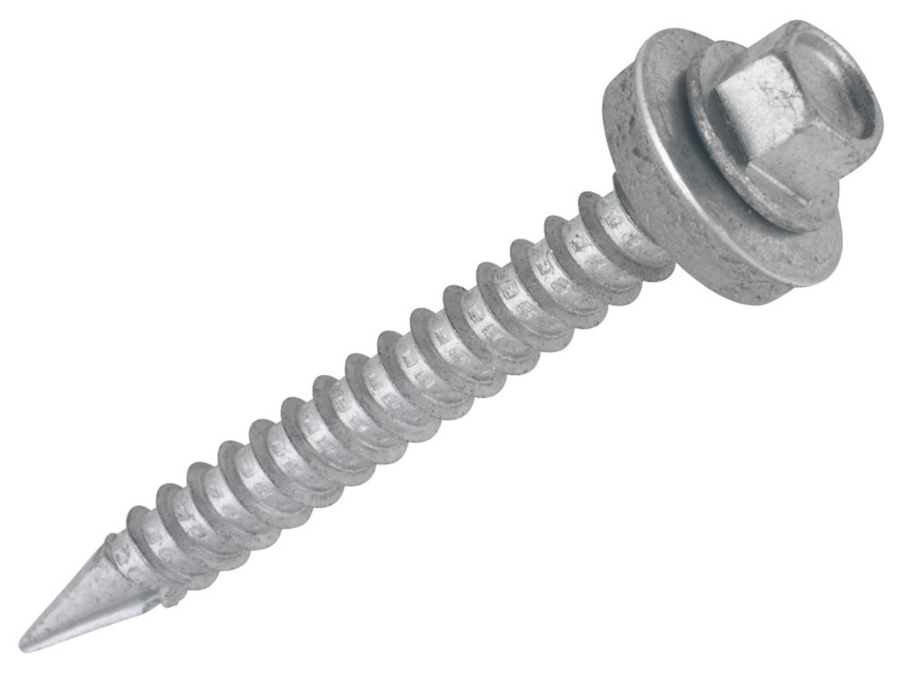 100 vis de bardage bois à pointe double oblique 6,3 x 45mm