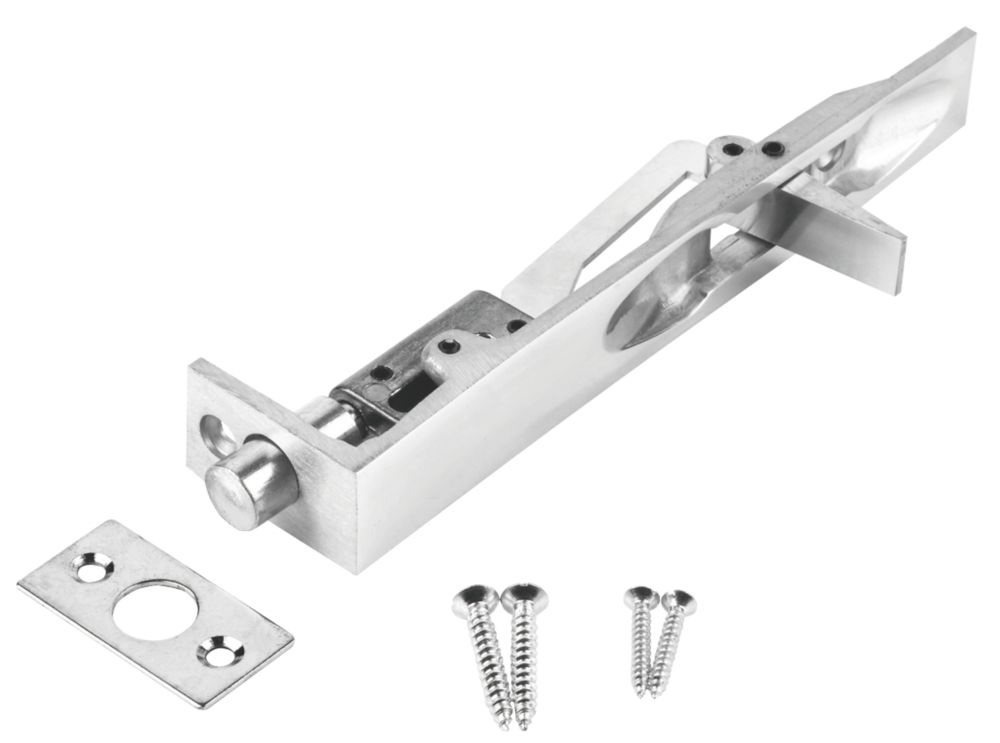 Verrou encastré Smith & Locke en chrome poli 150mm