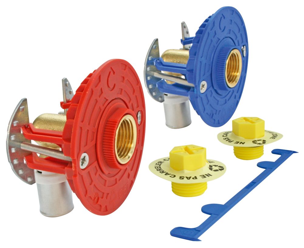 Fixoplac bain/douche double à sertir multicouche 16mm x F 1/2" Fixoconnect