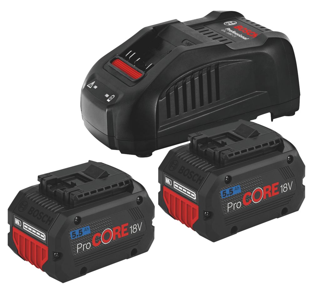 Kit de démarrage batterie 18V et chargeur Bosch Professional ProCORE Li-Ion CoolPack 5,5Ah