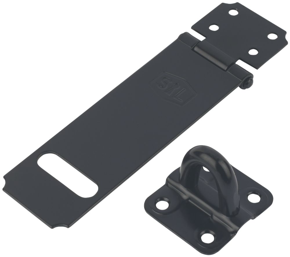 Moraillon et loquet Smith & Locke noirs 115mm
