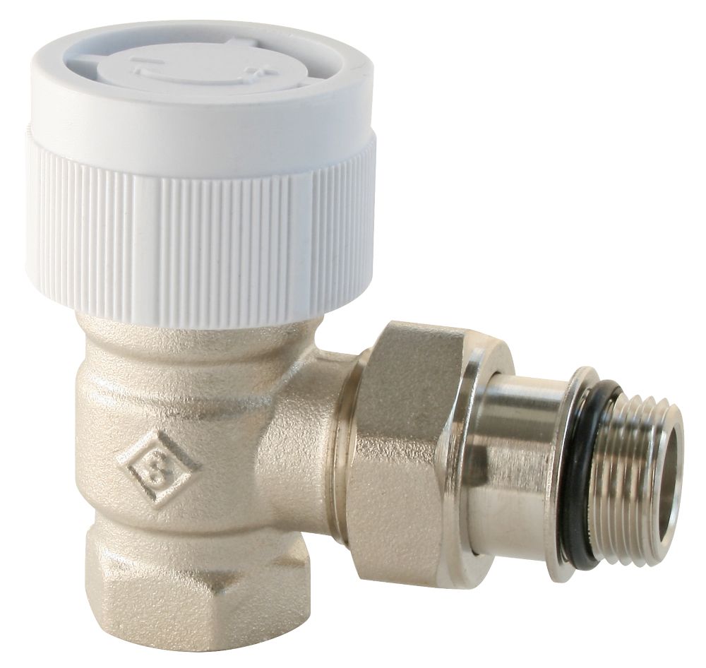 Robinet de radiateur thermostatique coudé Somatherm 1/2" x 1/2"