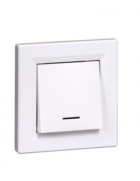 Va-et-vient lumineux 1 poste Asfora Blanc Schneider