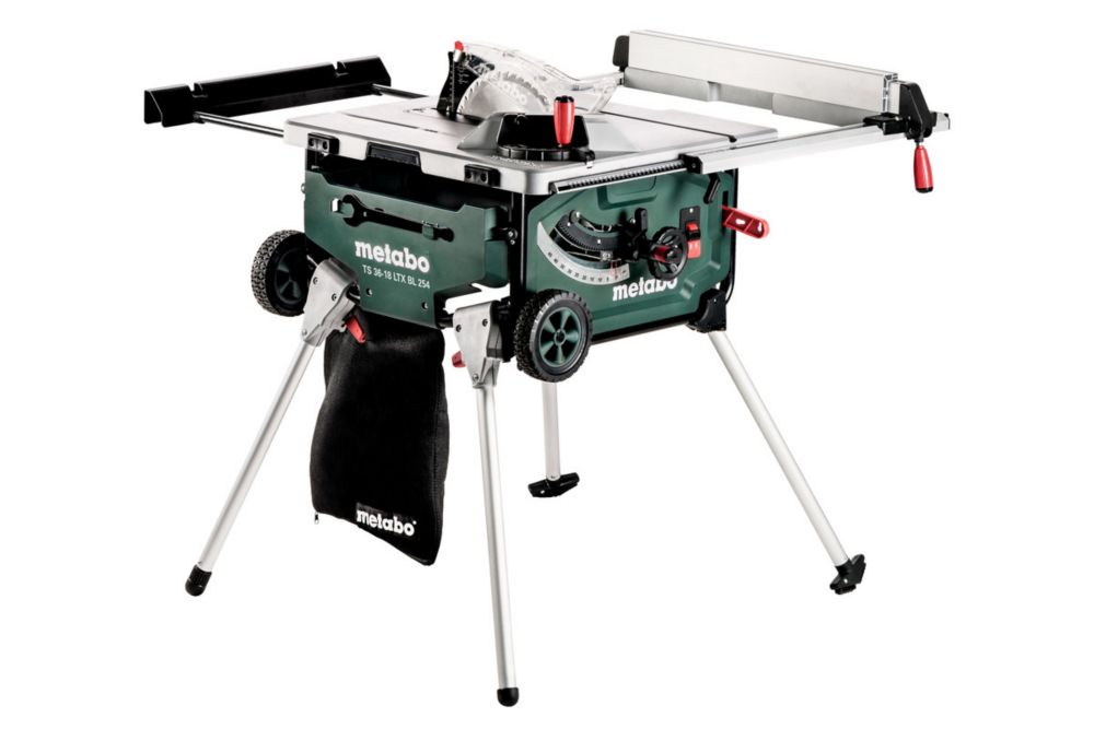 Scie sur table sans fil et brushless Metabo TS 36-18 LTX BL 254 18V Li-Ion CAS 254mm - Sans batterie