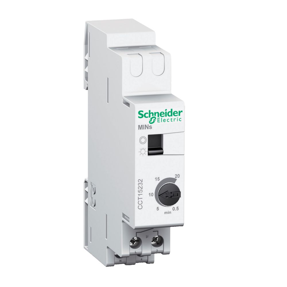 Minuterie Marche auto/forcée 16A 30s à 20mn Acti9 Schneider