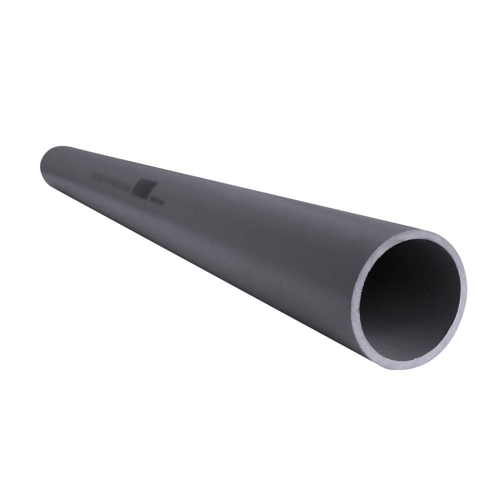 Tube d'évacuation NF 100mm x 2m à coller gris Fitt