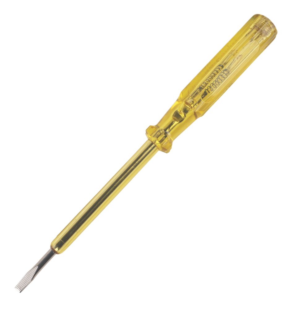 Tournevis testeur de courant électrique professionnel 100-500V CA plat C.K Mainstester 4,0mm x 100mm