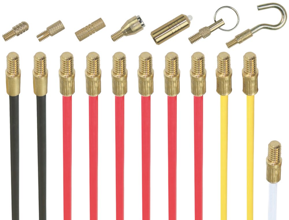 Kit de baguettes tire-fils Super Rod Deluxe 10m 18 pièces