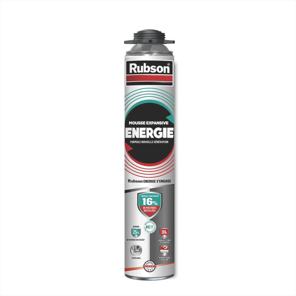 Mousse expansive Rubson Energie pistolable 750ml