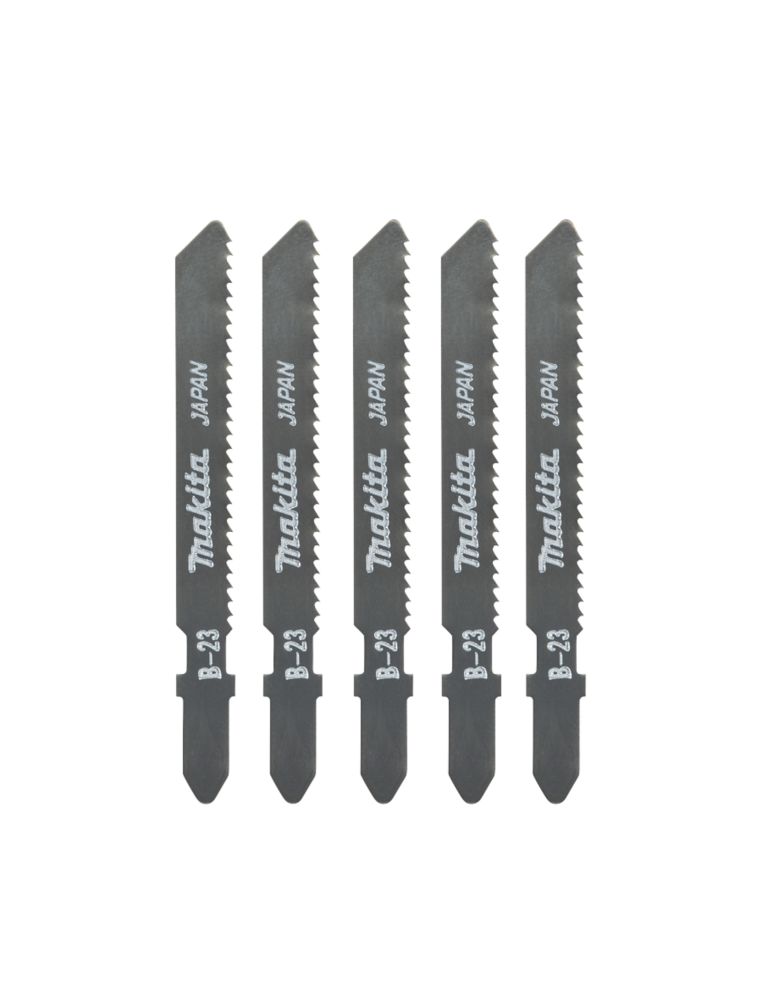 Lot de 5 lames pour scie sauteuse 50mm, A-85743 B23 Makita