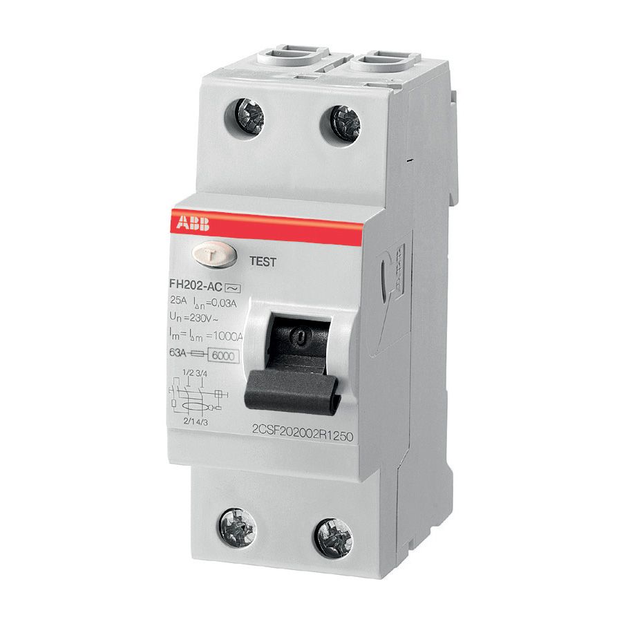 Interrupteur différentiel 40A type AC 30mA 1P+N à vis ABB