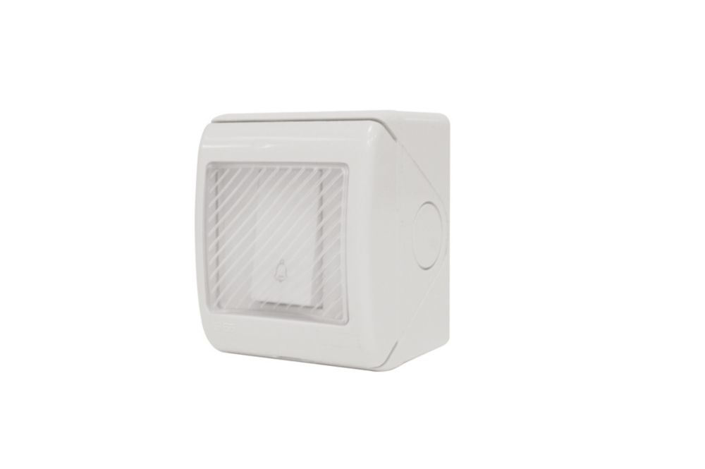 Bouton-poussoir étanche filaire Sentinel SCS blanc